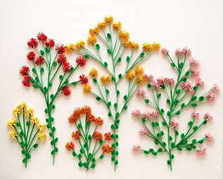3d Picture  - Wild in colours flowers - canvas 51 cm x 40 cm